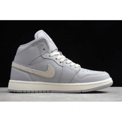 Nike Air Jordan 1 Mid Atmosphere Gri Basketbol Ayakkabısı Türkiye - GP1IT7J5